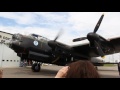Lancaster bomber engine runup