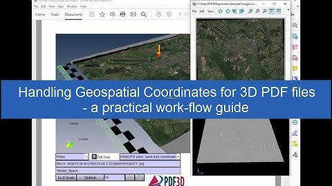 Handling Geospatial Coordinates for 3D PDF Files
