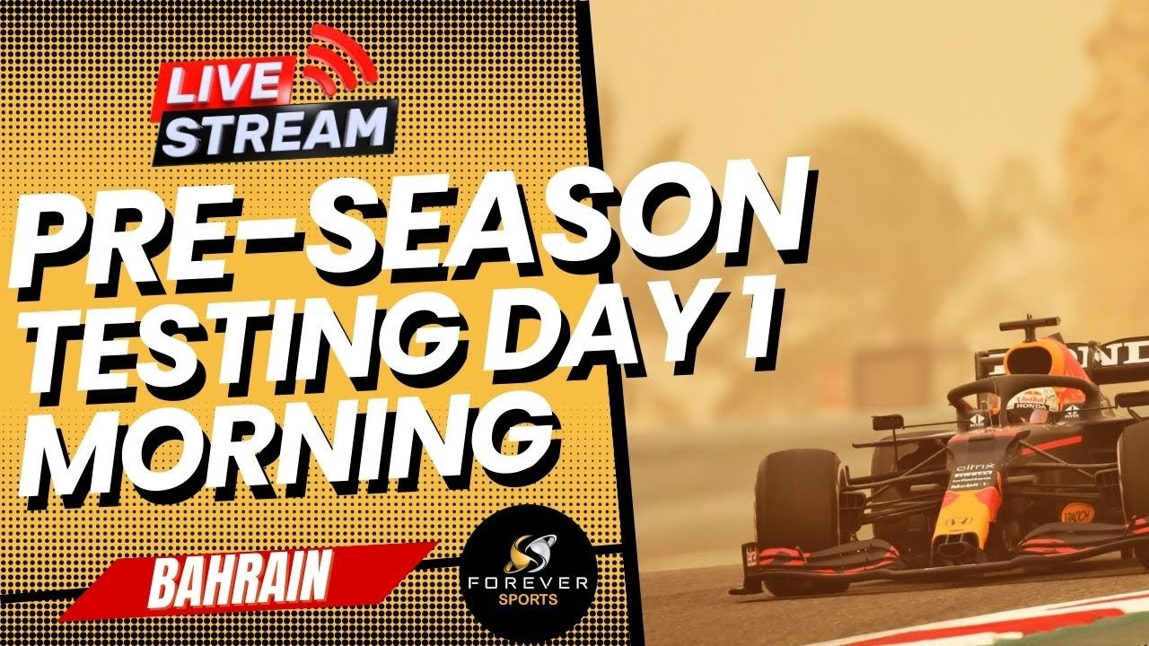 watch f1 pre season testing live