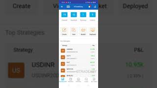 View User defined strategies