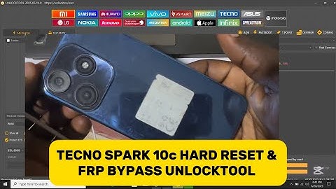 Tecno Spark 10c ( kl5k ) FRP bypass & hard reset unlocktool . 2025 security patch. #tripletechgh
