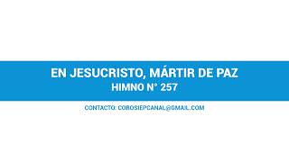 Video thumbnail of "EN JESUCRISTO, MÁRTIR DE PAZ - PISTA"