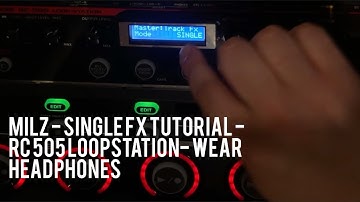 Milz - single Fx RC 505 loopstation tutorial | wear headphones 🎧 - Saro and Beatness tunes included