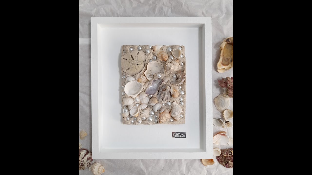 Cuadro con arena y caracoles, Tutorial