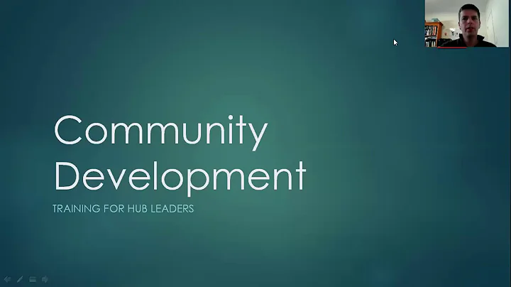 Community Development 1-1 Introduction