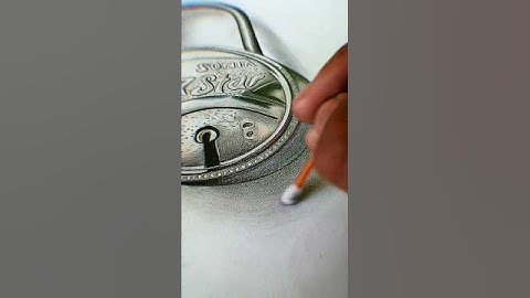 drawing 3d lock 🔓😱 #shorts #drawing #art #artwork #artist #3d #3dart #sketch #painting