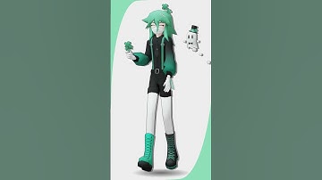 Jehu the clover girl, with her companion Jin the ghost! #blender #3d #kawaii #walkcycle