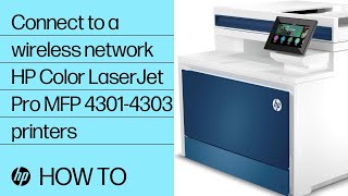 How to connect to a wireless network | HP Color LaserJet Pro MFP 4301-4303 printers | HP Support screenshot 2