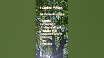 1st Cardinal Virtue #benedict #france #virtues #prudence #gifts