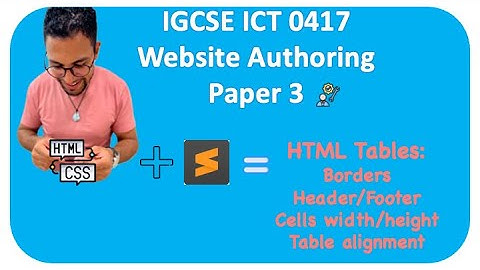 Ready to conquer Websites? HTML Tables - Part 1: IGCSE ICT Simplified