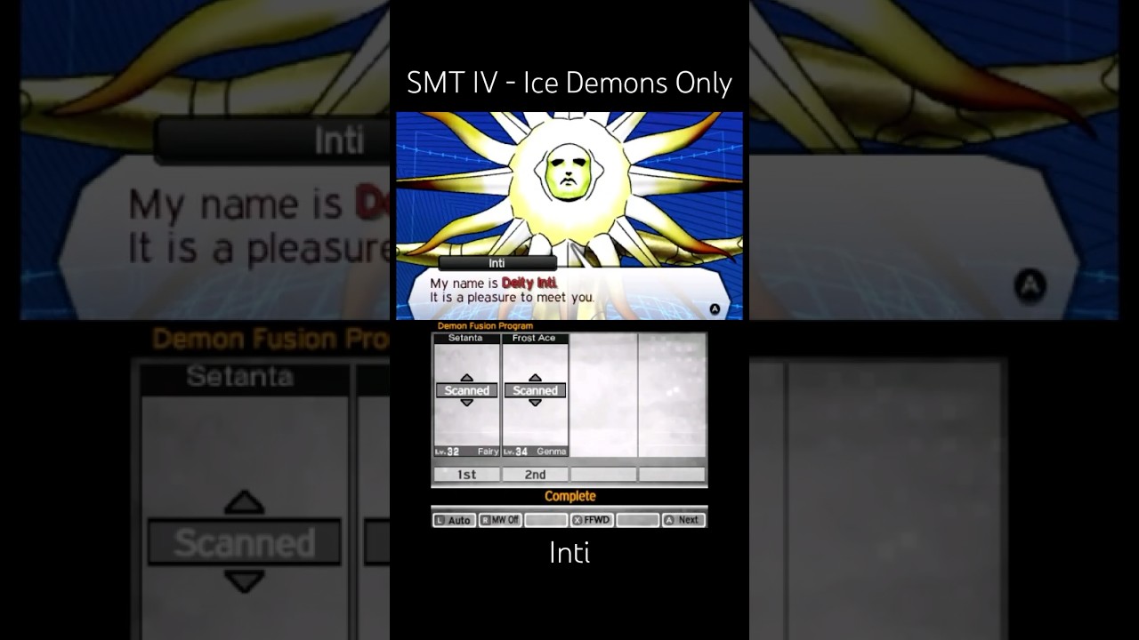 SMT IV - Ice Demons Only - Inti