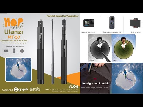 ULANZI MT 57 Selfie Stick Tongsis Invis for Panoramic Camera Insta360