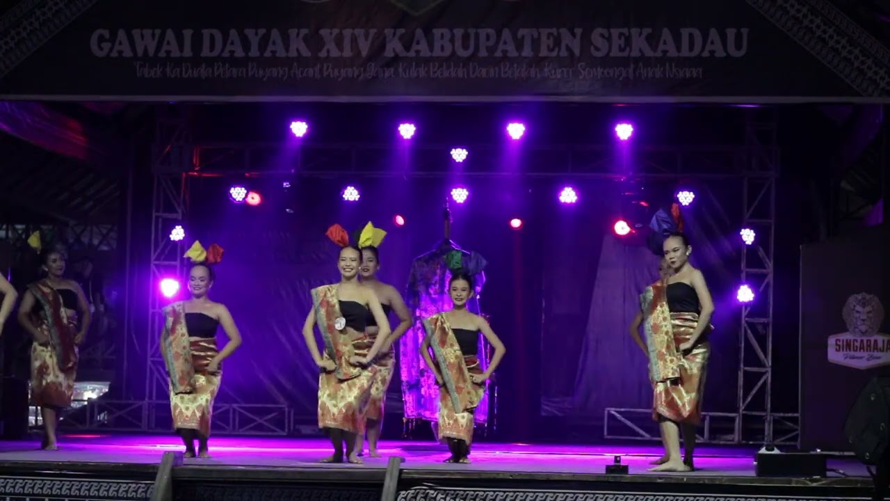 Undian 1 Sanggar Ndai Abang | Tari Kreasi Gawai Dayak XIV Kab. Sekadau