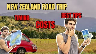 New Zealand road trip costs, timing and best tips for planning an itinerary. (Working Holiday visa)