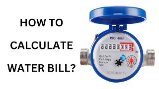 HOW TO CALCULATE WATER BILL