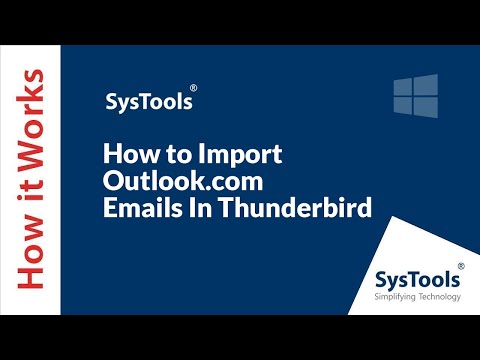 Как импортировать электронные письма Outlook.com в Thunderbird | Экономичное решение!