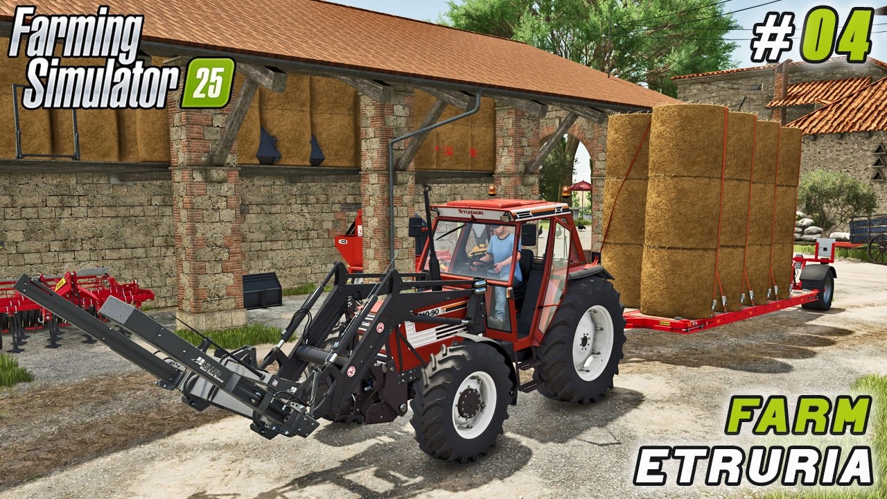 From Bales to Bunker—A Complete Straw Transformation | Farming simulator 25 | Etruria Farm | ep #04