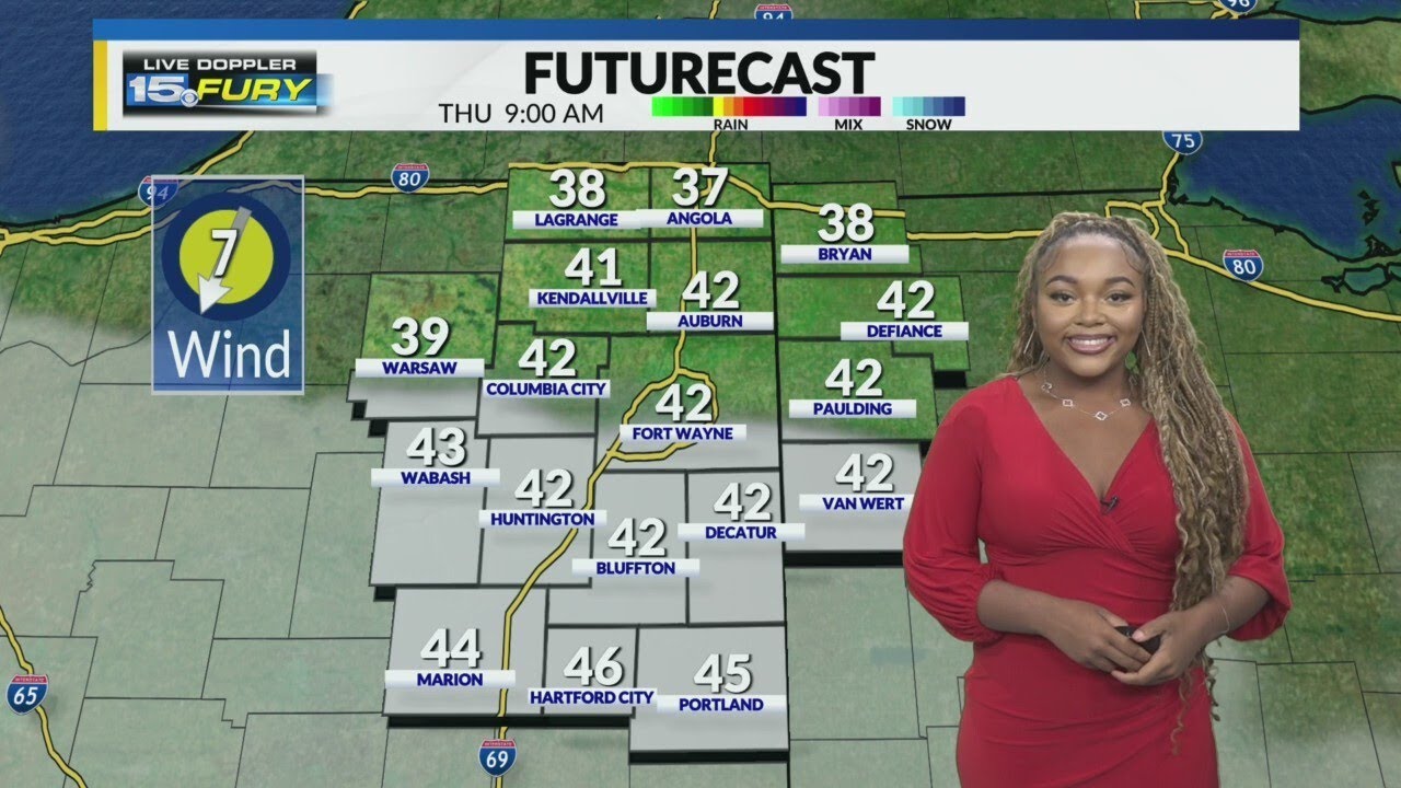 Rain tonight, a mild and cloudy Christmas ahead - YouTube