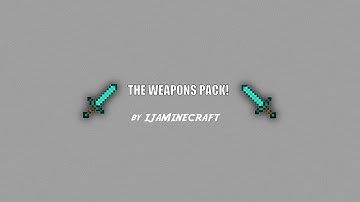 Minecraft Weapons Pack- With One Command Block!