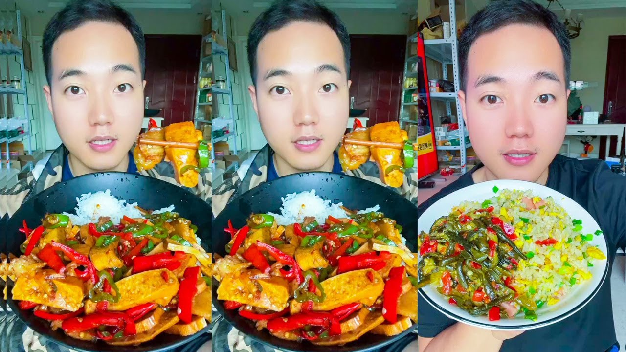 Eating With Axing Dried Radish, And Fried Rice Medium Spicy | Gourmet ...