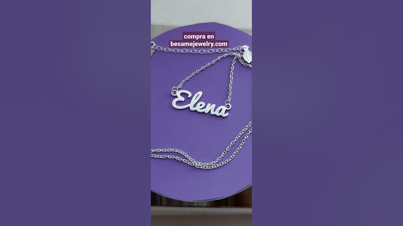 Collar Nombre Letras Personalizado – Bésame Jewelry