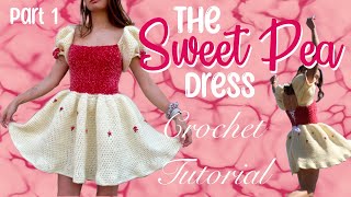 The Sweet Pea Dress Crochet Tutorial PART 1