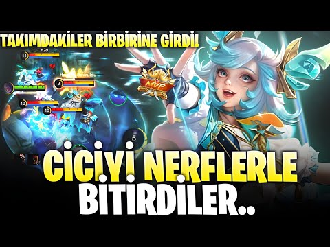 NERF ÜSTÜNE NERF YEDİ AMA CİCİ'Yİ RAKİP 5 KİŞİ DURDURAMADI! - HALA ÇOK GÜÇLÜSÜN! - Mobile Legends
