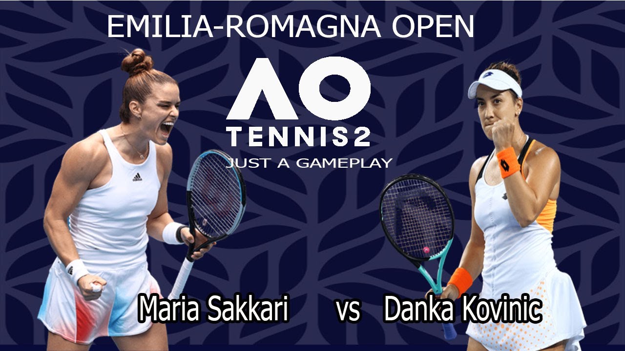 Maria Sakkari vs Danka Kovinic 🏆 ⚽ Emilia-romagna Open (01/10/2022) 🎮