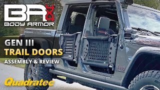 Body Armor TJ-6137 Gen III Front Trail Doors for 97-06 Jeep