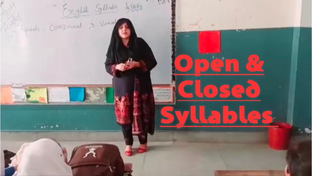 Miss Sah Rish Concept of Closed and open Syllables of words By Miss Sehrish Zahra ...