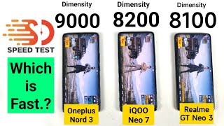 Dimensity 9000 vs 8200 vs 8100 Speedtest Shocking OMG 😱🔥🔥🔥