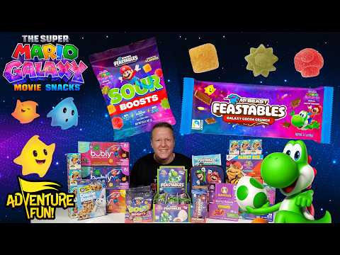 The Super Mario Galaxy Movie Official Movie Trailer Snacks – Super Mario Galaxy Mrbeast Feastables!