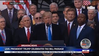 🚨 President Trump & GOP Full VICTORY Speech at White House After Tax Bill Passes 12/20/17