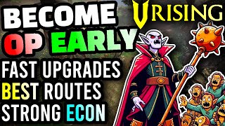 V Rising - The BEST POSSIBLE START for New Players, Fastest Gear Score Route, Top Bases, Easy Bosses