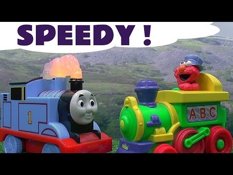 Sesame Street ABC Talking Diesel 10 Cookie Monster Thomas The Tank Elmo Oscar James Gordon Kids Toy