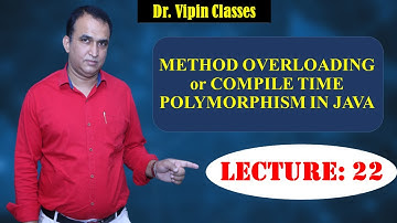 Java OOPS -22: Compile Time Polymorphism | Method Overloading Java | CS Teachers DSSSB/HSSC/KVS/NET