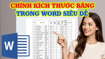 Cách chỉnh kích thước bảng trong Word vô cùng đơn giản