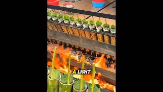 Chinese Traditional food Inside a Bamboo. #shorts #bamboo