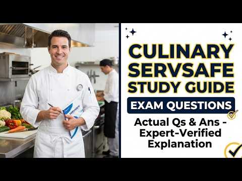 CULINARY SAFESERV STUDY GUIDE EXAM QUESTIONSActual Qs and Ans - Expert ...