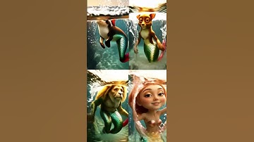 Italian Brainrot Animals MERMAID TRANSFORM #memes #funny