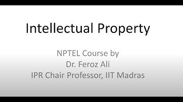 Intellectual Property | NPTEL | Week-1 | Assignment-1 | 9th Feb 2022
