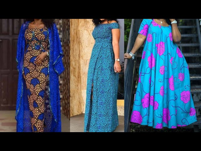 Ankara long gown | Ankara long gown styles, Ankara long gown styles for  ladies, Ankara long gown