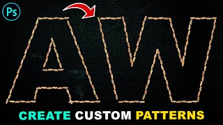 How to Create Custom Patterns and Apply to Text in Photoshop