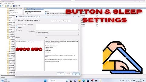 How to Configuring Button and Sleep Mode Settings on Windows 10 & 11