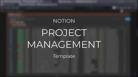 Notion Project Management system & Company dashboard