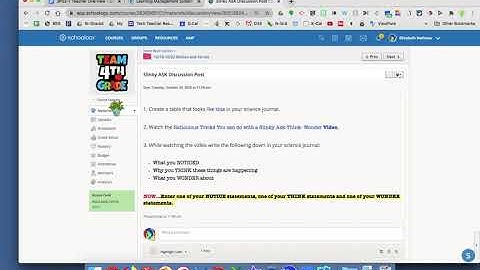 Enable or Disable when a student can comment in a Schoology Discussion Post