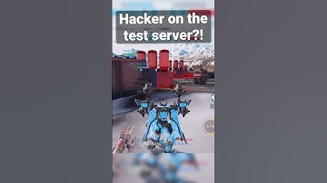 While I was recording some test server games, I ran into a hacker! #warrobots #wr #shorts