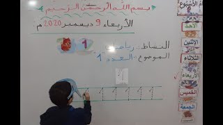 تعليم الاطفال الارقام العربية-العدد1️⃣ -بالتفصيل خطوة بخطوة لتلاميذ قسم التحضيري و الأولى ابتدائي