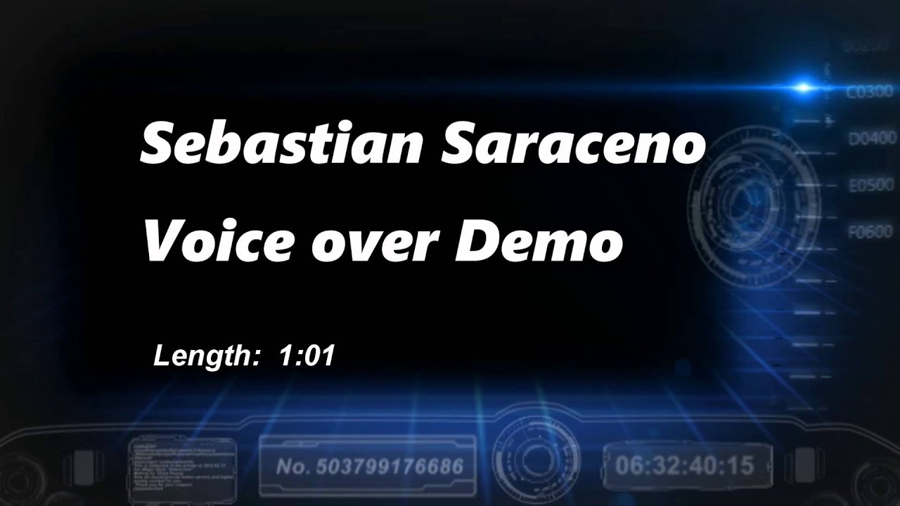 Sebastian Saraceno Voice Over Demo