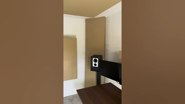 Recording Studio Install Done With 10 Of Our Standard Beige Bass Traps Including a 4’ x 6’ Cloud!